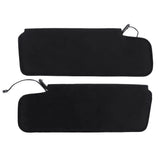 Sun Visor Pair with Lighted Mirror for 1984-1996 Chevrolet Corvette Black 12459827