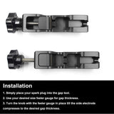 Spark Plug Gap Tool with 32-Blade Metric Feeler Gauge