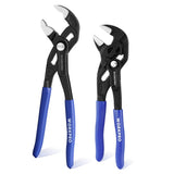 WORKPRO 2-Piece Pliers Wrench 7 Inch and Groove Joint Pliers 10 Inch Set 001379