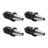 4-Piece CAT40 Keyless Drill Chuck Tool Holder Set 5/8 in