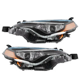 Halogen Headlight Pair for 2017-2019 Toyota Corolla L LE TO2502249 TO2503249