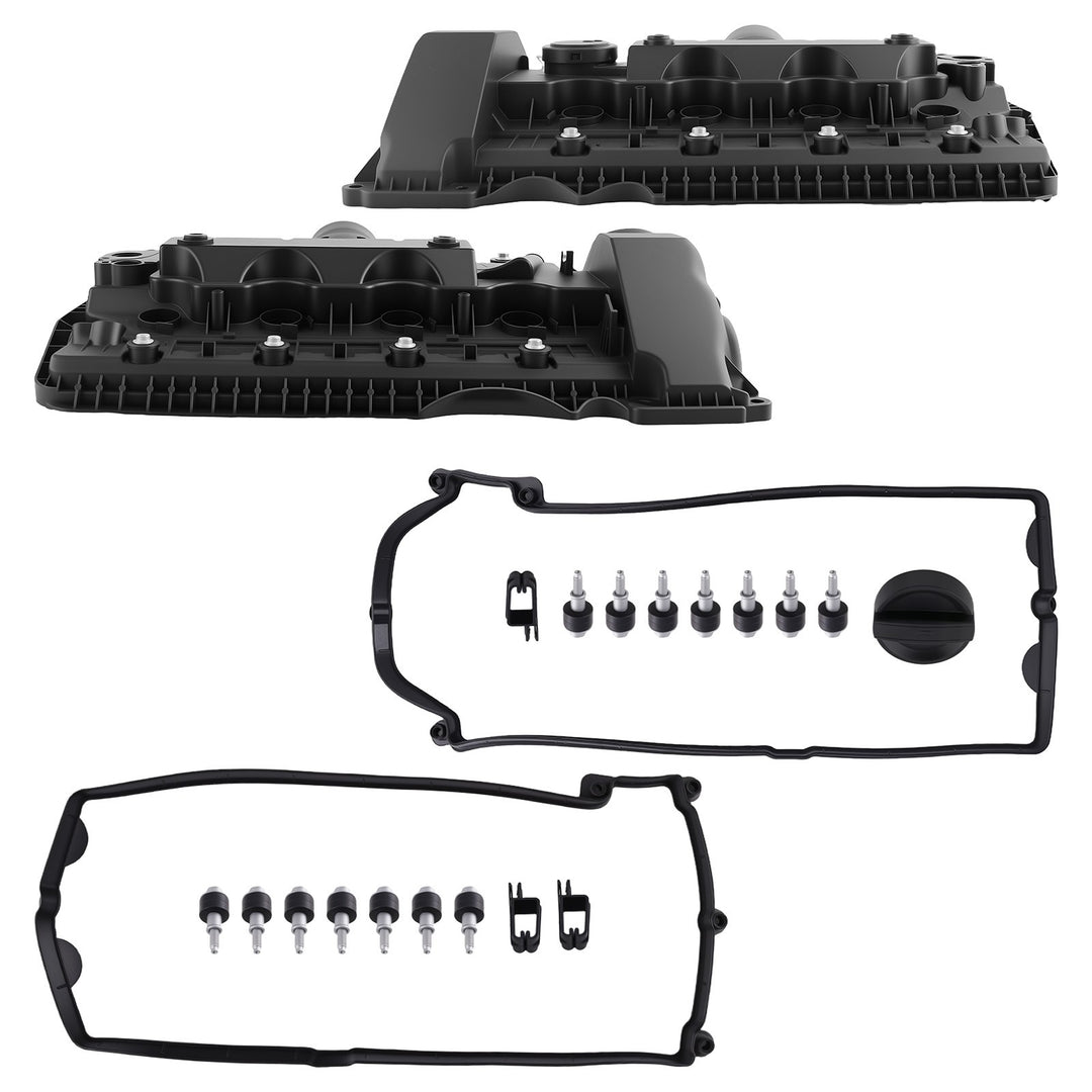 Valve Cover Set for 2002-2010 BMW 545i 550i 645Ci 650i 745i 750i and X5 4.4L 4.8L V8 11127518073