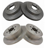 Front & Rear Brake Rotor Set for 2003-2004 Dodge Dakota