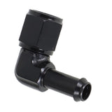 -6 AN Female Swivel to 3/8 in Barb 90 Degree Hose Fitting Adapter
