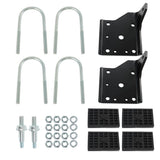 Rear Multi-Leaf Spring Shock Plate and U-Bolt Kit for 1968-1972 Chevrolet Nova Camaro Firebird K00040