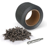 Goldblatt 50 ft Cement Board Tape with 150 Screws