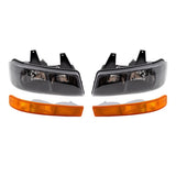 Brock Headlight-Park/Signal/Side Marker 4PC Set For Express Savana Left Right 1221-0103C4 - product image