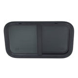 Horizontal Slider RV Window with Screen 24 x 15 Inch Black
