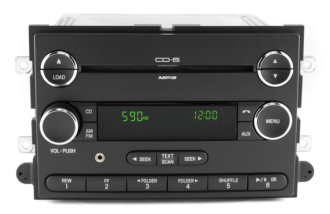 08-09 Ford Explorer Mercury Mountaineer OEM 6 CD Radio with Aux Upgrade 8L2T-18C815-BF - product image