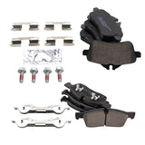 Front & Rear Ceramic Brake Pad Set for 2013-2018 Mercedes-Benz GL, GLE & GLS