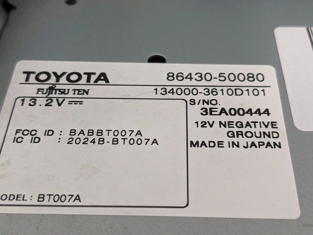 2007-2009 Lexus LS460 LS600h Navigation Audio Display and Climate Control 86430-50080 OEM - product image