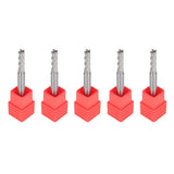 Carbide End Mill 5 Pack 5/32 Inch 4 Flute 2 Inch Overall Length