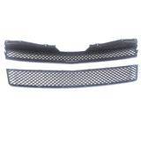 Front Upper and Lower Mesh Grille Set for 2007-2014 Chevrolet Tahoe Suburban