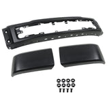 Black Steel Split Front Bumper Face Bar for 2015-2017 Ford F-150 FO1002423