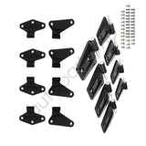 Upper and Lower Front Door Hinges ETL-2023067 for 2007-2018 Jeep Wrangler JK