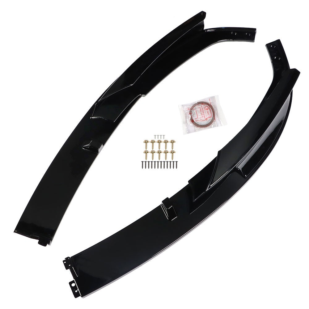 Gloss Black Front Bumper Lip for 2012-2018 BMW 3 Series F30 M Sport