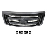 Front Grille Gloss Black Textured for 2009-2014 Ford F-150 DL3Z-8200-CA