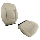Tan Leather Driver Seat Bottom and Back Cover Set for 2015-2019 Subaru Legacy Outback
