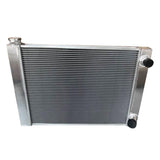 Universal 2-Row Aluminum Racing Radiator 28 x 19 x 3 in, Double Pass Crossflow