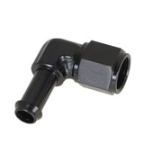 -6 AN Female Swivel to 3/8 in Barb 90 Degree Hose Fitting Adapter