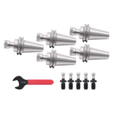 CAT40 ER16 Collet Chuck 5 Pack with Pull Studs G2.5 Balanced