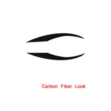 Black Front Headlight Eyebrow Eyelid Sticker Trim For Toyota Corolla 19-21 - product image 5
