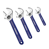 WORKPRO 4-Piece Wide-Jaw Adjustable Wrench Set 6, 8, 10 and 12 Inch