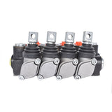 4 Spool Hydraulic Monoblock Control Valve Double Acting 11 GPM SAE Ports