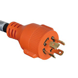 75 Ft 30 Amp 4 Prong Generator Extension Cord NEMA 14-30P to 14-30R