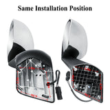 Driver Left Side Chrome Hood Mirror for 18-26 Freightliner New Cascadia 116 A22-77790-001 - view 7