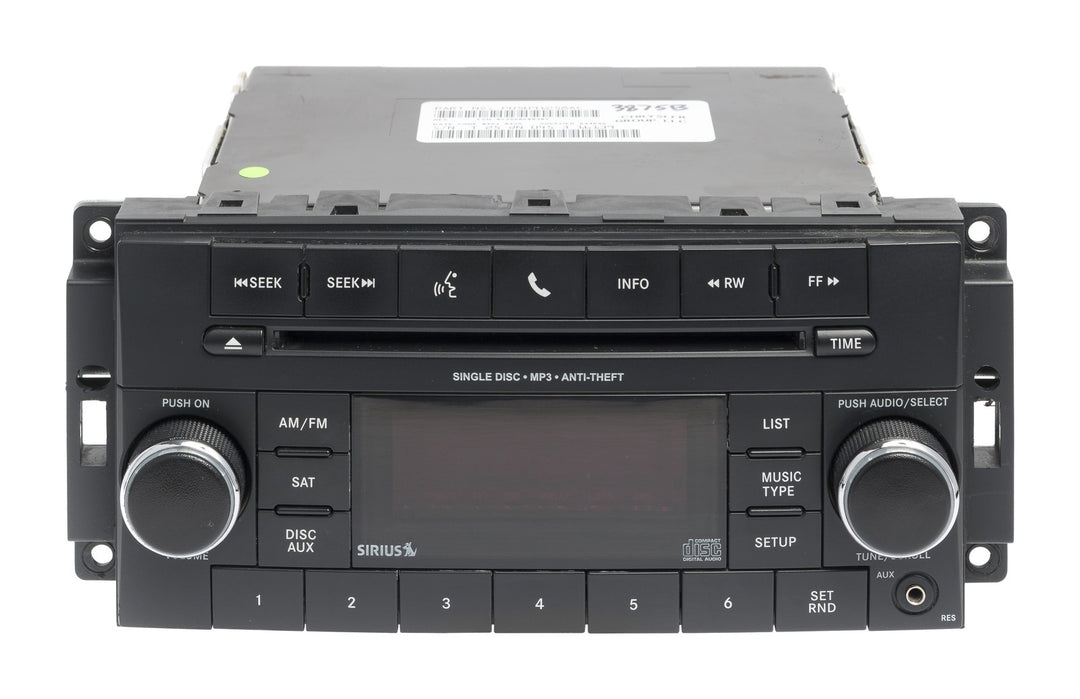 2012-20 Dodge Caravan AM/FM Radio Single CD MP3 Player Part P05091258AC Face RES - product image