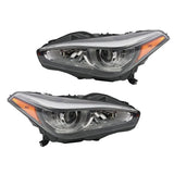 Full LED Headlight Assembly Pair without AFS for 2015-2019 Infiniti Q70 26060-4AP0B – product image