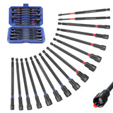 WORKPRO 16-Piece 6 Inch Magnetic Nut Driver Set SAE and Metric