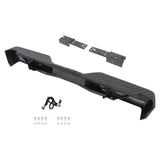 Black Rear Step Bumper without Sensor Holes for 2004-2015 Nissan Titan NI1103117