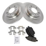 Rear Ceramic Brake Pad and Rotor Kit for Ford Fusion Mazda 6 Lincoln MKZ Mercury Milan