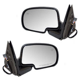 Power Mirror For 1999-2002 Silverado 1500 Textured Black Base-Chrome Cover Set 1332-4662LR - product image