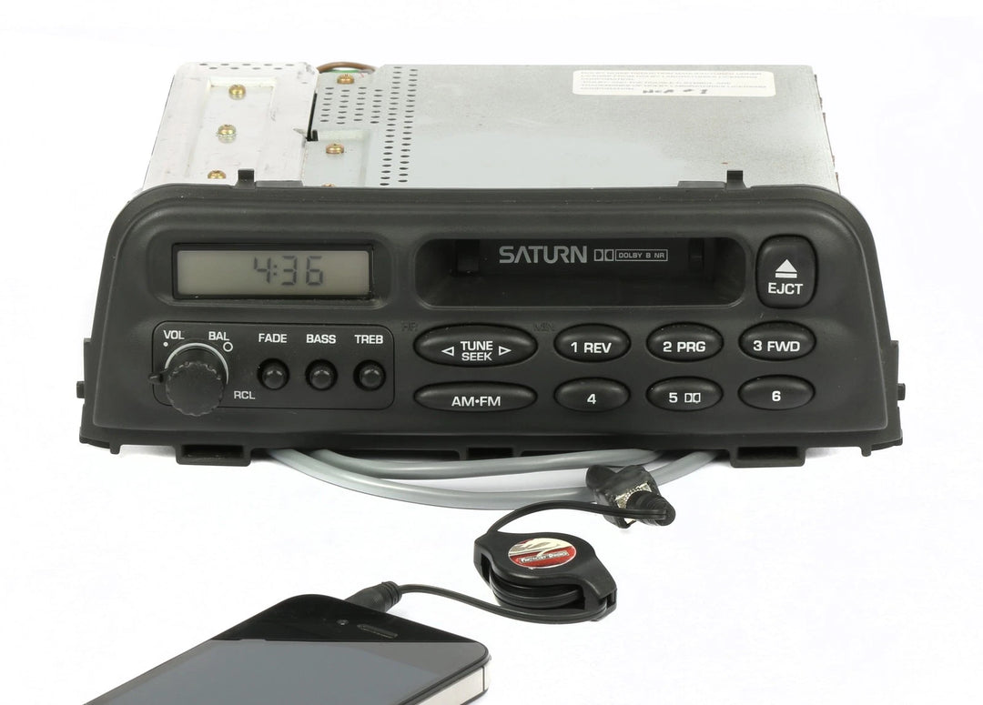 1996-99 Saturn S Series AM/FM Cassette Radio Receiver with Aux Pigtail 21022997 - product image