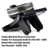 Car Intake Manifold Boot Carburetor Holder For Kawasaki Kx80 Kx100 1991 - 2000 – product image