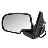 Power Mirror For 1999-2002 Silverado 1500 Textured Black Base-Chrome Cover Left 1332-4662L - product image