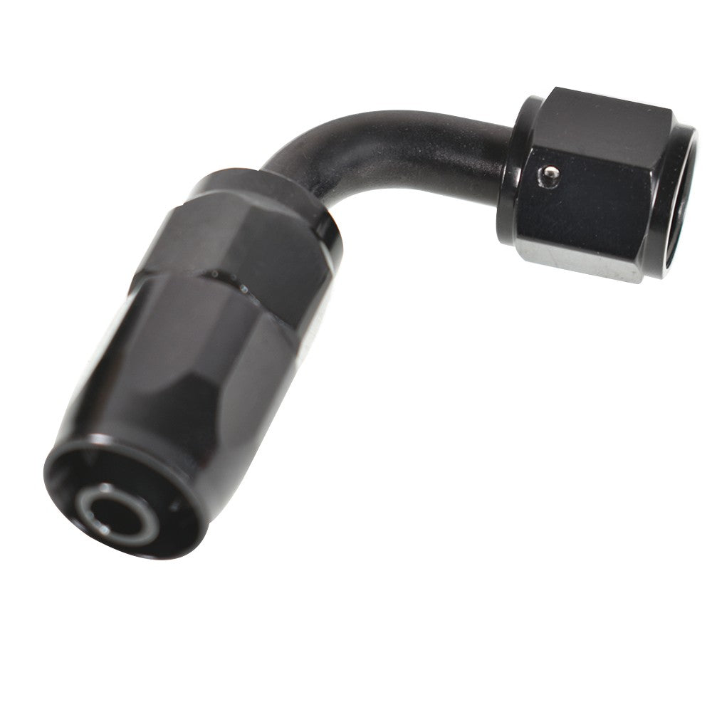 -6AN 90 Degree Swivel Hose End Fitting 2 Pack Black