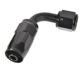 -6AN 90 Degree Swivel Hose End Fitting 2 Pack Black