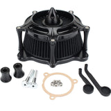 Black Air Cleaner Intake Kit for 2008-2017 Harley-Davidson Touring Road King / Street Glide / Electra Glide
