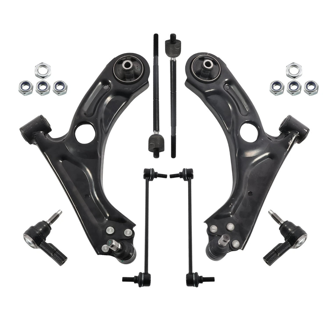 Chevrolet Sonic Front Control Arm, Tie Rod & Sway Bar Kit – 8 Pieces