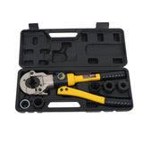 Hydraulic Copper Tube Fitting Crimping Tool with 1/2 3/4 1 in Jaws and Pipe Cutter