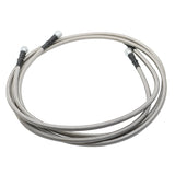 70” Length SS Braided Transmission Cooler Lines Kit for GM 4L60E 4L80E 6AN TH400 OFK19-70-SS – product image 3