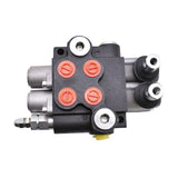 2 Spool Double Acting Hydraulic Control Valve 13 GPM 3600 PSI SAE Ports