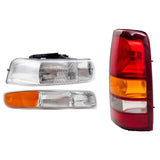 Fits 99-02 Silverado/Sierra Fleetside Headlights Tail Lights & Signal Lamps 1222-0014C6 - product image