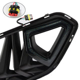 Black Front Bumper Grille for 2018-2021 Ford Mustang Coupe