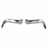 Chrome Steel Rear Bumper End Caps Pair for 2009-2014 Ford F-150