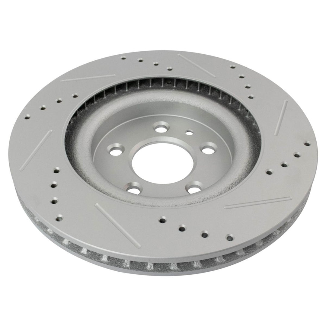 Front Performance Ceramic Brake Pad & Drilled Rotor Kit for 2011-2014 Ford Mustang
